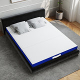 4" Tri-Fold Memory Foam Mattress Portable Folding Mattress