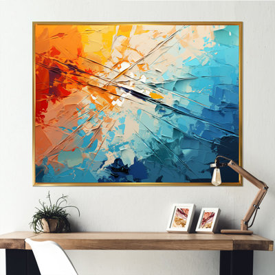 Teal Solar Panels Minimalism Solar Panels - Solar Panels Framed Prints