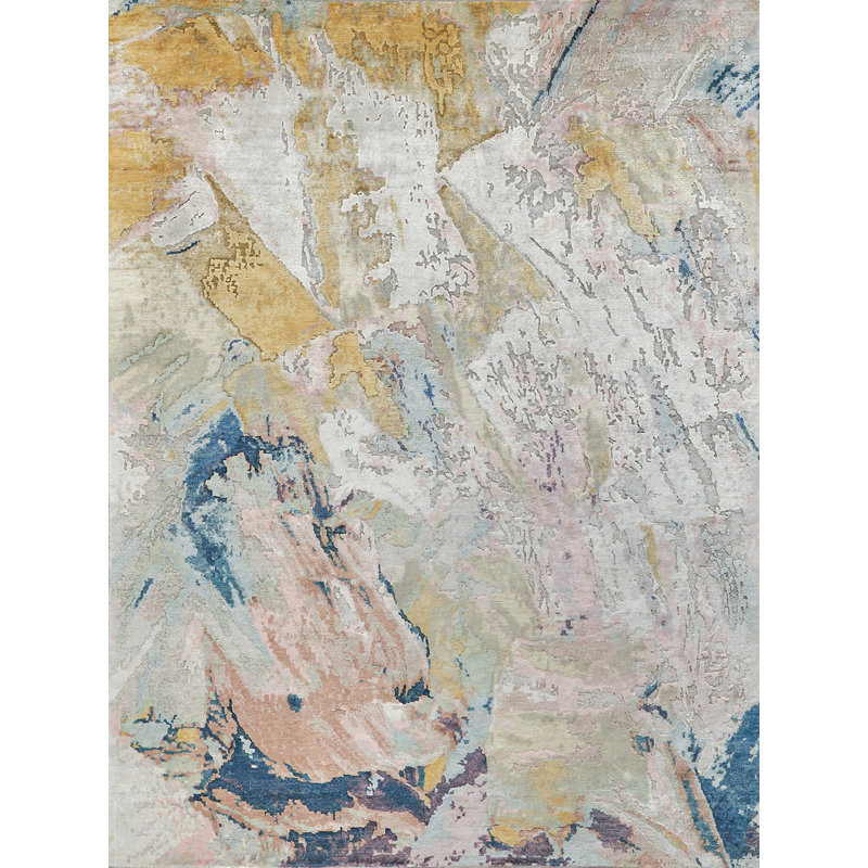 Floor Art Abstract Area Rug, Rectangle 4' x 6'