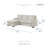 96" Wide Chenille Sleeper Sofa & Chaise-1888690811-1888690810