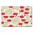 Motif floral rouge