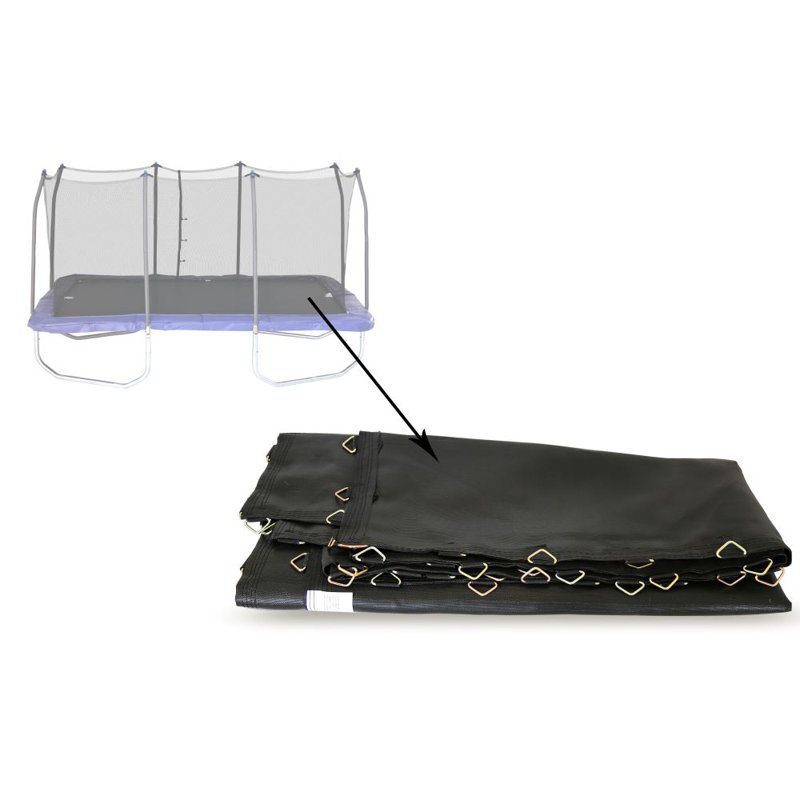 Skywalker Trampolines Replacement 15x9 Rectangle Trampoline Jump mat w/ 68 V-Rings and 4 D-Rings