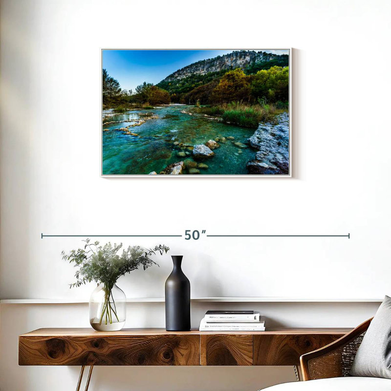 Frio River, Cadre flottant blanc, 31 po x 21 po