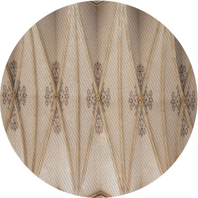 Beige abstrait/Tapis décoratif brun
