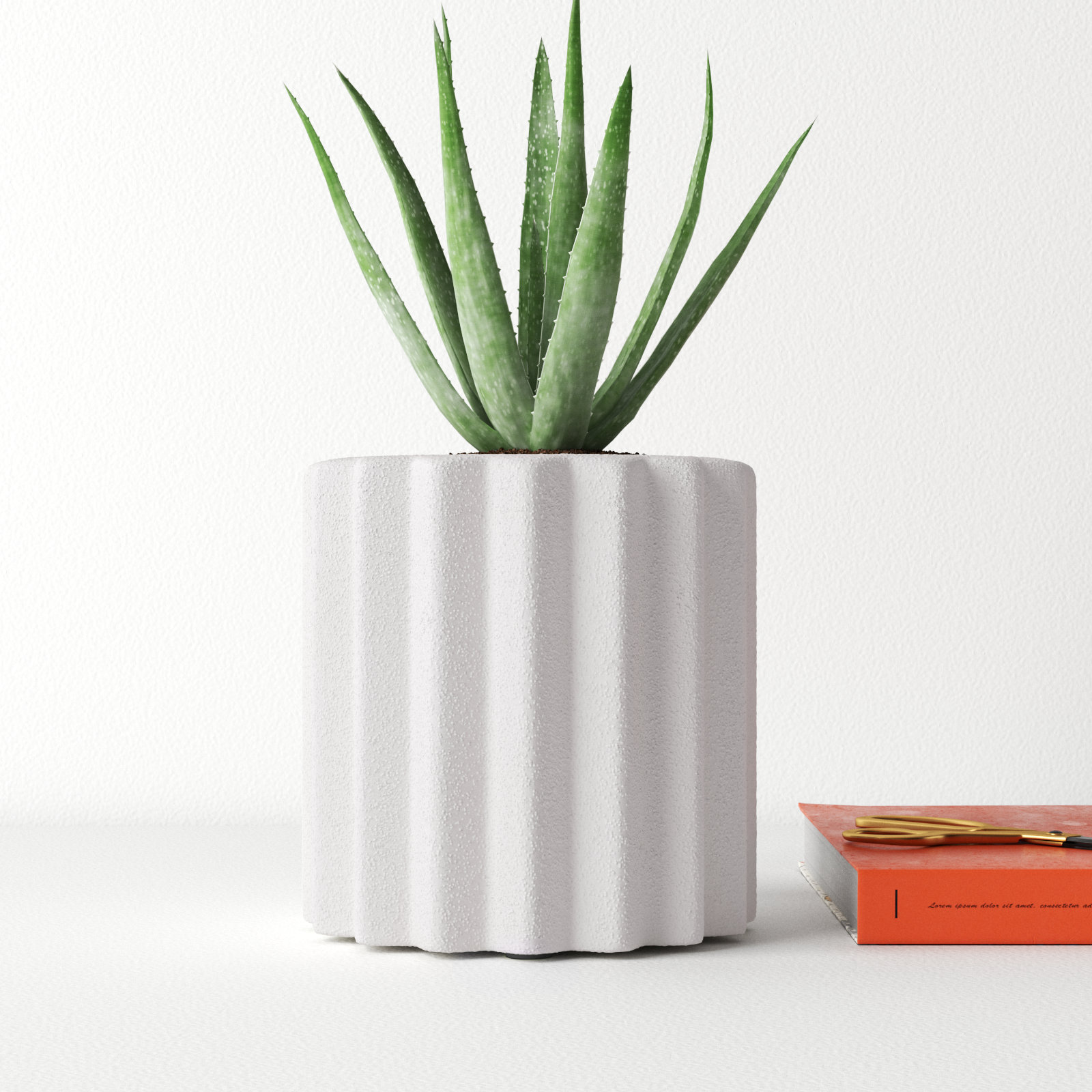 Parr Ceramic Pot Planter, 7" H x 6.75" W x 6.75" D