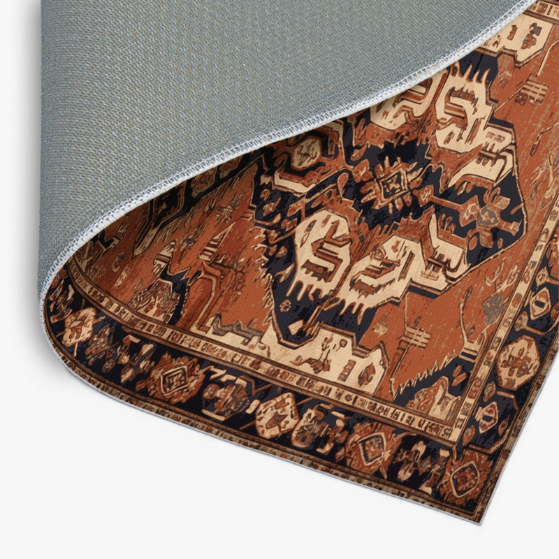 Tapis turc intérieur et extérieur brun, Rectangulaire 2 pi x 3 pi