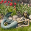 Statue de jardin pondeuse sirène couchée