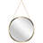 Modern Glam Round Plastic Wall Mirror 22 Inches-343878016
