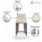 Shubert Modern Vegan Leather Upholstered Beech Wood Counter Stool in Ivory-1085296832-1085296844