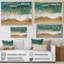 Vue aérienne des vagues tranquilles 1 - plage, art mural-1662857932-1662857922