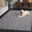 Leather Geometric Indoor Rug-107495181