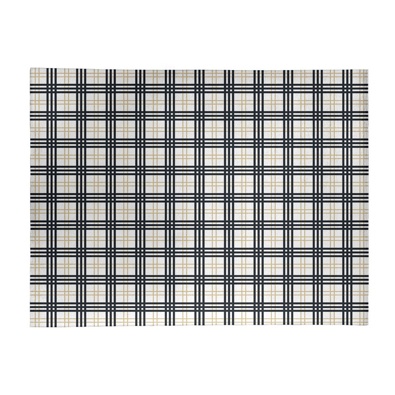 Plaid Indoor Rug, Rectangle 9' x 12'