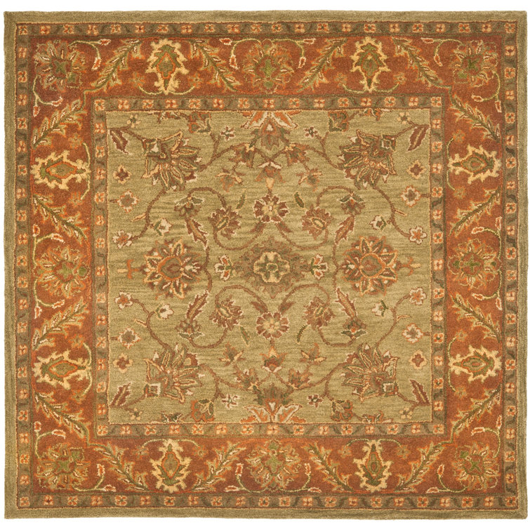 Santoyo Hand Tufted Wool Floral Rug