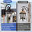 Oil Rubbed Bronze Dusk to Dawn Outdoor Wall Light Lanterns with GFCI Outlet-874582210