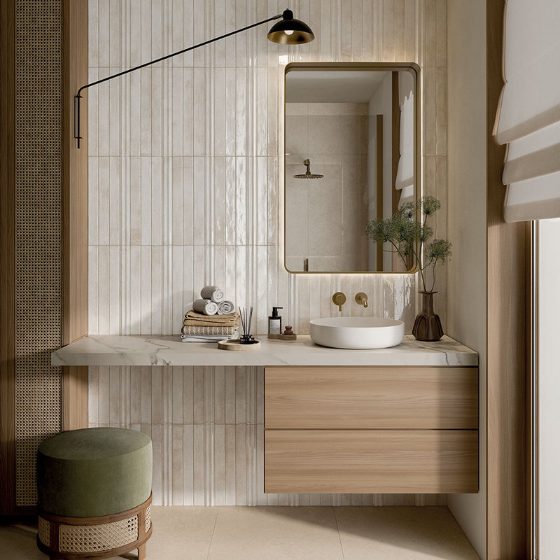 Trace 2X18 Ivory, Beige