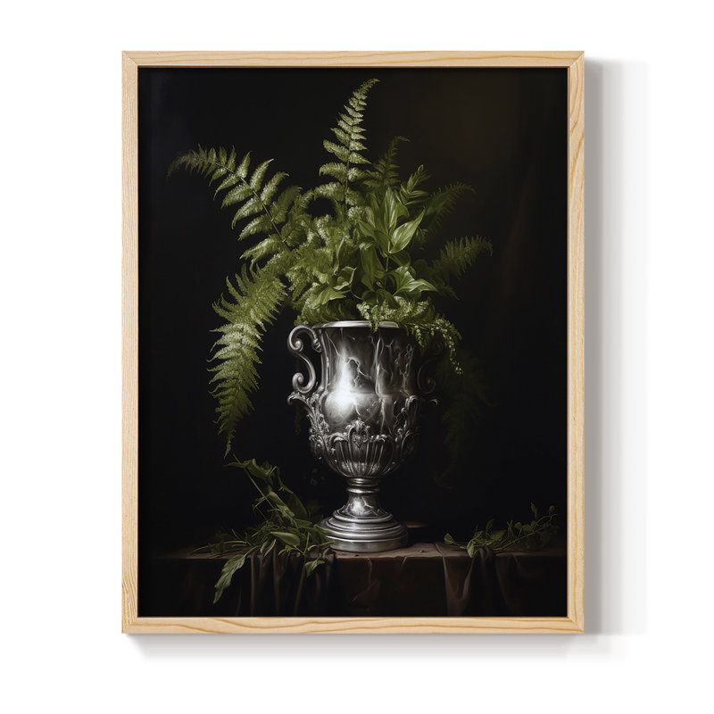 Reproduction encadrée FLORAL Series CCXII - bois massif, H 11 po x l 9 po