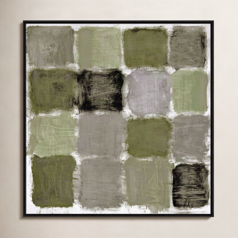 Coppola Powder Room Reflections Print by, 37.5" H x 37.5" W, Espresso