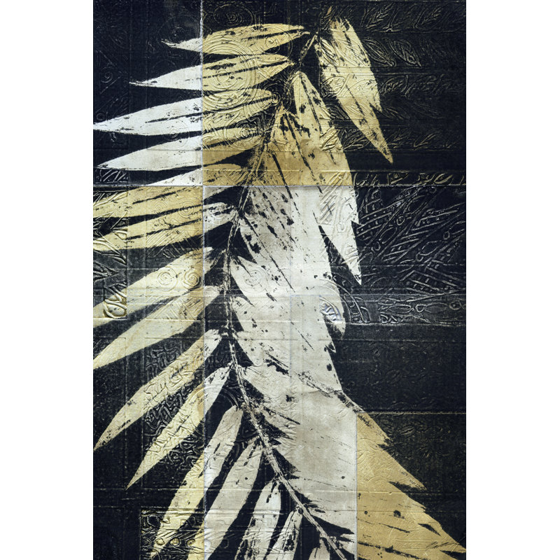 Palm Deco I 1 Piece Wrapped Canvas Painting, 30cm H x 20cm W x 3.8cm D