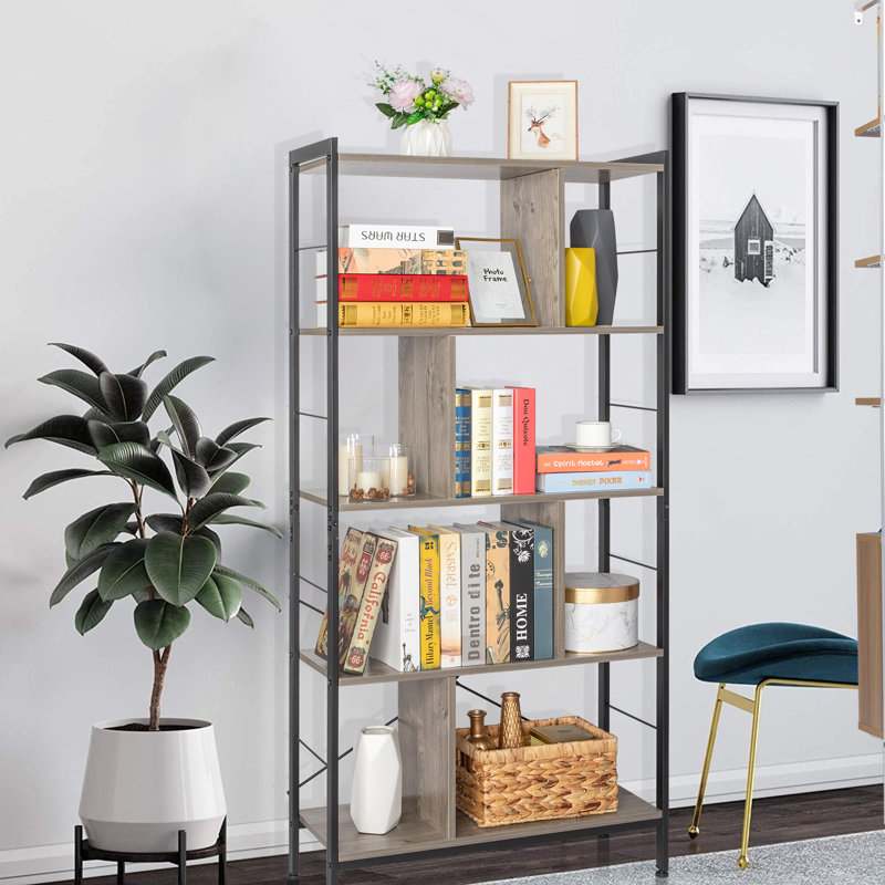 Hoysted 154.5cm H x 74cm W Steel Standard Bookcase