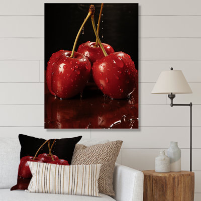 Red Cherry Delight 3 - Cherry Wall Art
