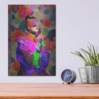  «Neon Pop 2» par Ann Klee, art mural en métal, 12 po x 16 po