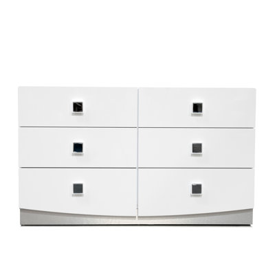 Rachna 6 Drawer 55" W Double Dresser by Orren Ellis