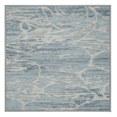 Machine Washable Abstract Gray Area Rug