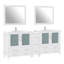  Ensemble de meuble-lavabo double 84 "avec miroir 84"-33559830