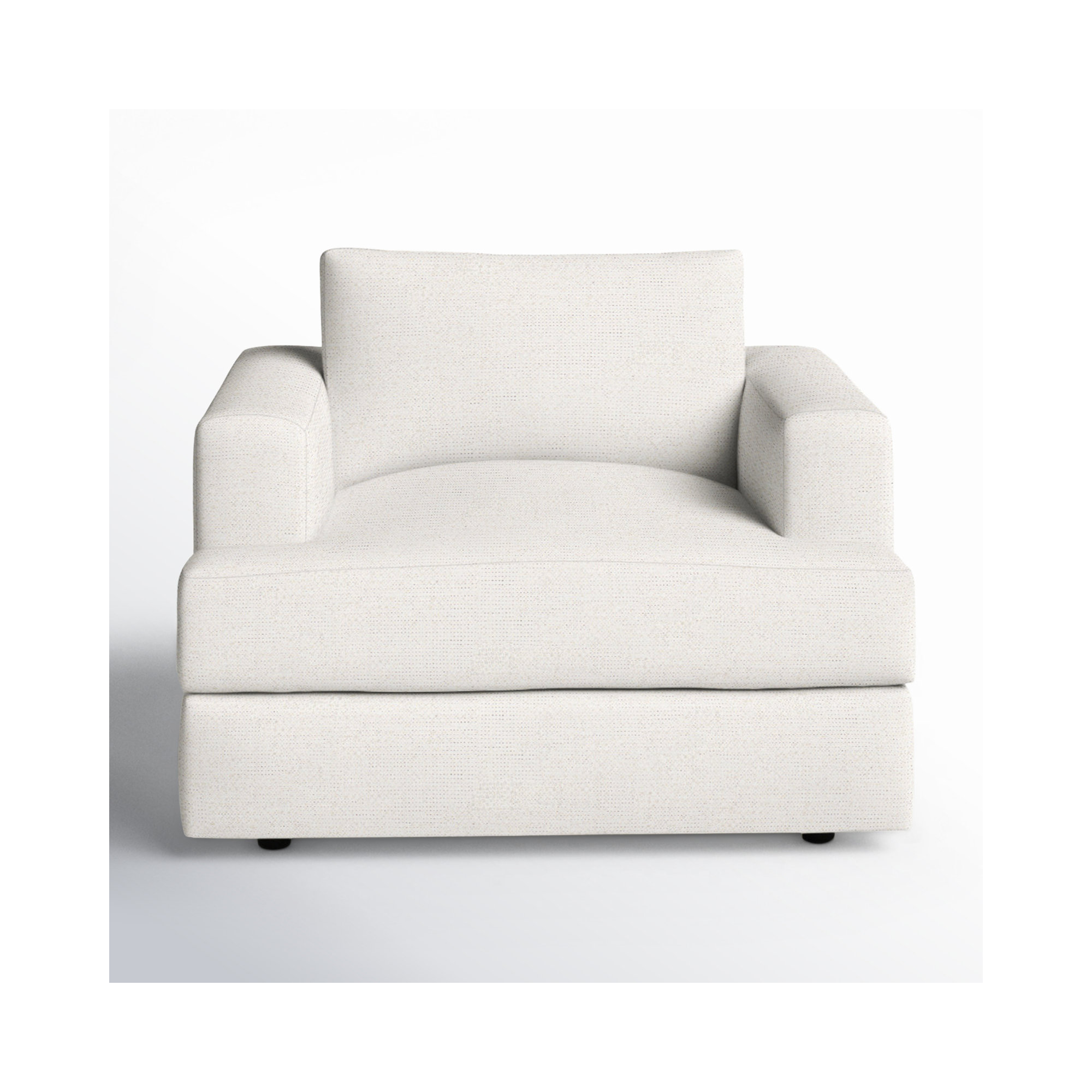 Cayden Upholstered Chair And A Half, Lena Off White Performance Linen Blend