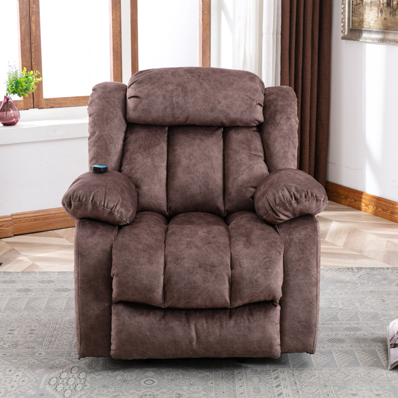 Demp 96cm Wide Velvet with Heated Cushion, Brown