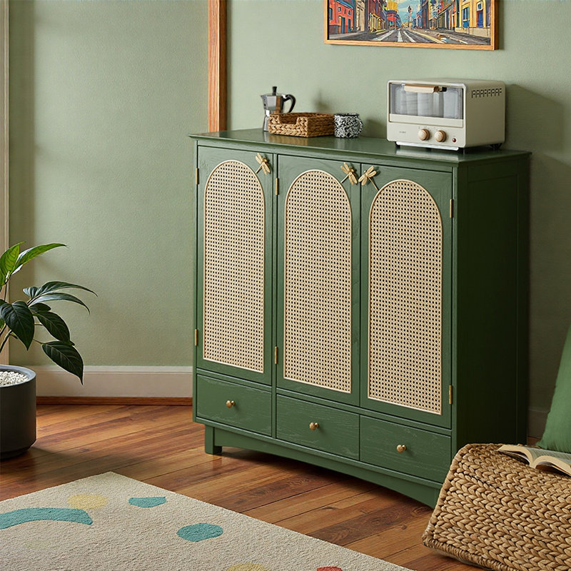 Shoe Storage Cabinet, Green