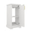 Le meuble-lavabo simple 16 po avec lavabo comprend des tablettes réglables et des portes à fermeture en douceur