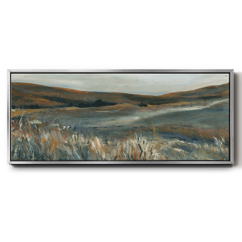 Coucher de soleil cuivre - toile encadrée, H 20 po x l 50 po