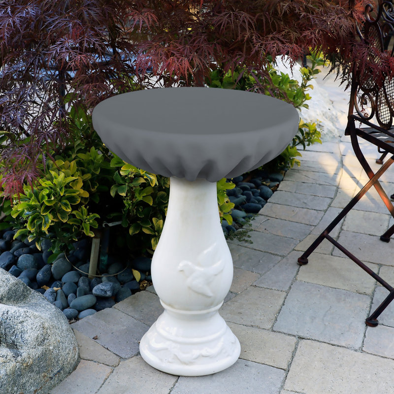 Bird Bath Cover, 50.8cm H x 76.2cm W x 76.2cm D, Grey