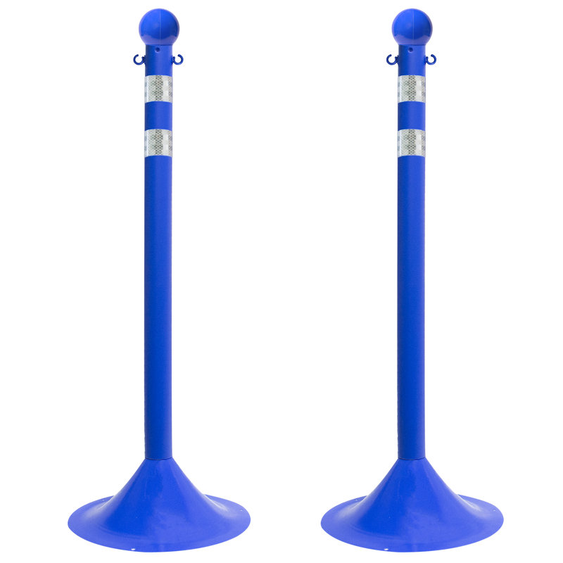 Poteau de poteaux réfléchissant, Bleu