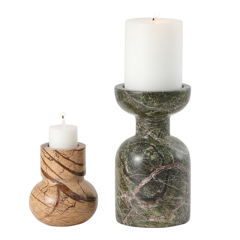 Ensemble de 2 porte-bougies Piedmont