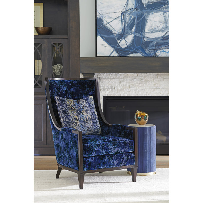 Carlyle Chelsea Taupe Accent Table, Cobalt