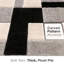 Tapis noir / gris à poils longs Cobina-61130511