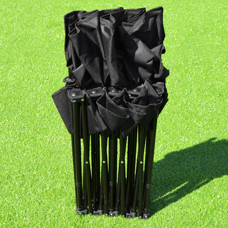 Banc de camping pliant Kailee, Noir
