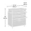 Chariot artisanal traditionnel, finition blanche