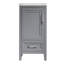 Meuble-lavabo simple autoportant de 18 po avec plateau entièrement assemblé