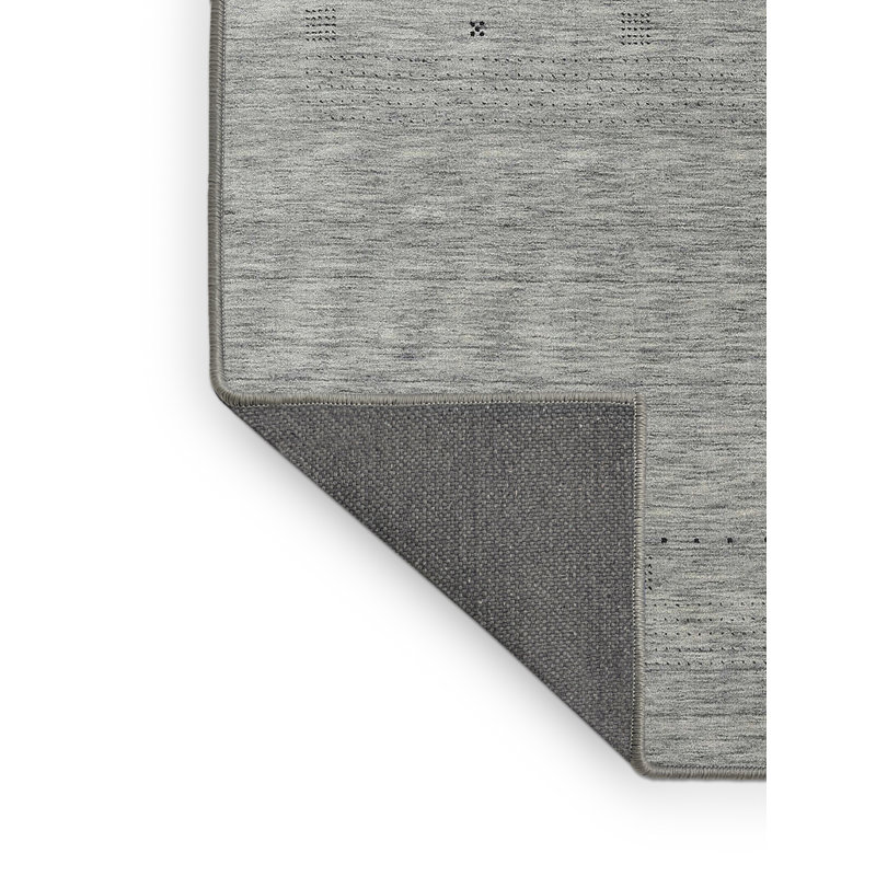 Tapis contemporain gris, Rectangle 5 pi 0 po x 8 pi 0 po