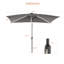 Parasol de marché rectangulaire 9 pi x 6 pi Sayaf-1578238509