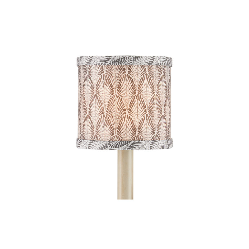 Plume - abat-jour tambour - pierre, ivoire, Stone, Ivory