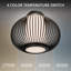 Poppin Indoor/Outdoor Dimmable LED Flush Mount With Built In Color Temperature Switch from 2700K/3000K/3500K/4000K