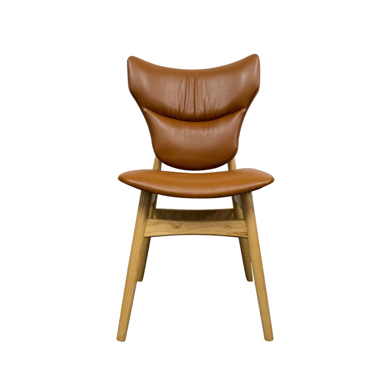 Aliane Tufted Side Chair in Cognac