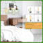 Luminaire de meuble-lavabo de style art déco avec abat-jour en verre nervuré vert, applique murale de style campagne moderne à 2 lumières pour miroir de salle de bain, cuisine, salon, finition noire et dorée