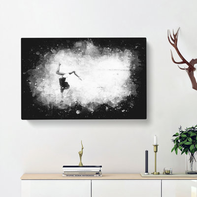 Gymnastics On The Beach - Wrapped Canvas