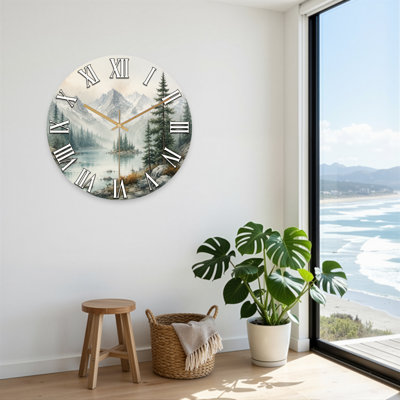 Horloge murale en verre