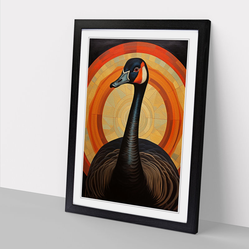 Goose Art Deco - Framed Print